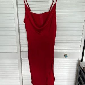 red dress